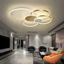 Axyaa Nordic LED Ceiling Lamp Dimmable Remote Control Chandelier