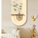 Axyaa Green Plant Wall Lamp Painting for High-end Living Room Décor