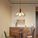 Axyaa Vintage Rattan Chandelier Light for Dining Room Bedroom