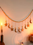Axyaa Moon Star Party Decorations Garland for Home, Bedroom Decor & Gifts