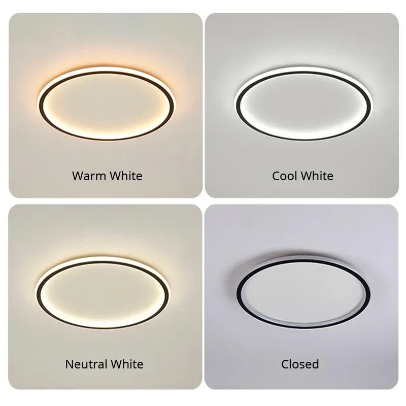 Axyaa Nordic Minimalist LED Ceiling Light for Living Room Kitchen Restaurant