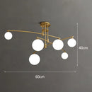 Nordic Living Room Pendant Light by Axyaa: Postmodern Minimalist Design