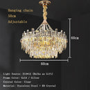 Axyaa Crystal LED Ceiling Chandeliers for Elegant Home Lighting