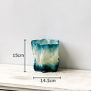 Gradient Glass Vase Hydroponic Flower Pot by Axyaa