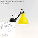 Axyaa Nordic Vintage Rotatable Metal Wall Sconce Lampshade for Bedroom and Hotel Room