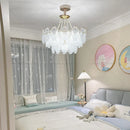 Axyaa Cream Wind Chandelier: Luxury French Crystal Light