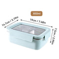 Axyaa Stainless Steel Divided Bento Lunch Box with Detachable Lid