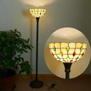 Axyaa Tiffany Stained Glass Floor Lamp - Retro American Design for Living Room and Bedroom