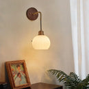 Axyaa Modern Copper Adjustable LED Wall Light with Pull Chain Switch