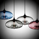 Axyaa Glass Chandelier Pendant Lamps for Kitchen, 7 Colors, Industrial Style