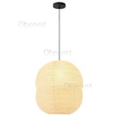 Axyaa Rice Paper Pendant Lamp Hanging Light with E27 Bulb