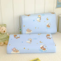 Axyaa Dinosaur Car Cartoon Pillowcase, Kids Satin Bedding, Cute Design, Soft Cotton Cover.