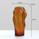 Axyaa Irregular Glass Vase Hydroponic Terrarium Flower Room Decoration