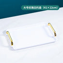 Axyaa Plastic Storage Racks for Drain Cups, Upside-down Plates, Teacups, and Cake Plate Tray