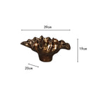 Axyaa Wave Edge Resin Vase Pot for Home Floral Decor