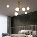 Axyaa Luxury Copper Pendant Light: Modern Magic Bean Style for Living Room