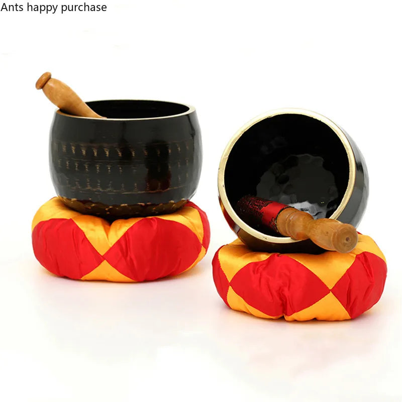 Axya Brass Buddha Sound Bowl: Tibetan Singing Bowl for Meditation & Yoga.