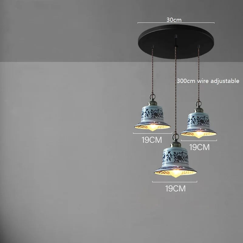 Axyaa Ceramic LED Pendant Lamp for Modern Home Decor Lighting