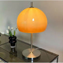 Axyaa Retro Glass Mushroom Bauhaus LED Floor Lamp Gradient Orange