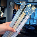 Axyaa 24cm Reusable Chopsticks Set for Asian Cuisine.