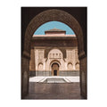Morocco Door Arabic Art Canvas Poster by Axyaa for Home Decor