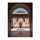 Morocco Door Arabic Art Canvas Poster by Axyaa for Home Decor