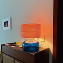Axyaa Colored Glass Table Lamp for Living Room and Bedroom