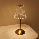 Axyaa Acrylic LED Table Lamp, Rechargeable Dimmable Night Light for Modern Book Room