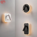 Axyaa 10W Rotating Wall Light with Switch - Ideal for Hotel Bedroom, Study Reading