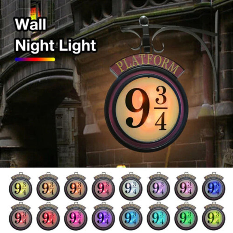 Axya Platform 9 3/4 Night Light Wall Hanging Lamp -16 Color Change Remote Gift