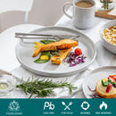 Axyaa Stoneware Set with Sesame Glaze - 16/32 Piece Dinnerware Collection