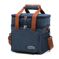 Axyaa Double Layer Crosbody Lunch Bag for Insulated Picnics and Travel