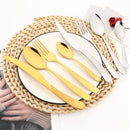 Axyaa Rainbow Stainless Steel Cutlery Set - Complete Dinnerware Set