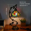 Axyaa Tiffany Table Lamp - Elegant Retro Stained Glass Desk Lamp for Home and Hotel