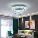 Axyaa Nordic Crystal LED Ceiling Chandelier - Elegant Minimalist Luxury Lighting for Home