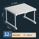 Axyaa Closet Stackable Tension Shelf Organizer Kitchen Cabinet Wardrobe Rack