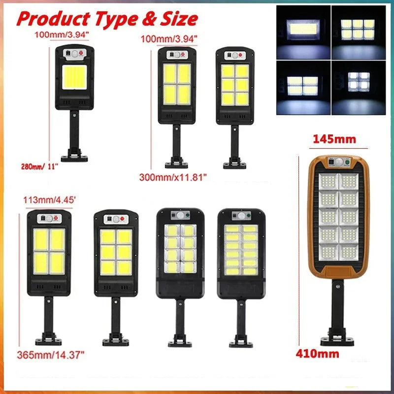Axyaa Solar Street Lights: Remote Control Waterproof Motion Sensor Lighting