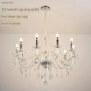 Axyaa Gold Crystal Chandelier: Vintage Industrial Style for Living & Dining Room