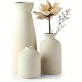 Axyaa Rustic Ceramic Vase Set for Modern Farmhouse Decor