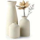 Axyaa Rustic Ceramic Vase Set for Modern Farmhouse Decor