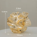 Axyaa Ceramic Coral Vase - Minimalist Nordic White Decor for Home & Office