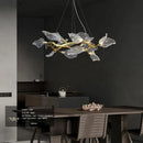 Axyaa Modern Leaf Pendant Chandelier for Dining Room and Living Room