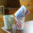 Axyaa Ceramic Pen and Ink Pattern Latte Coffee Cup - 300ml Retro Coarse Pottery Mug