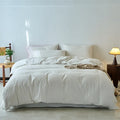Axyaa 100% Cotton Yarn-Dyed 4-Piece Duvet Set - Ultra-Soft Bedding