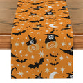 Axyaa Halloween Bat Witch Table Runner - Kitchen Party Decorations