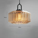 Axyaa Nordic Red Glass Pendant Light for Bedroom Dining Room Chandelier