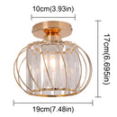 Axyaa Crystal Pendant Ceiling Light: Modern Simple Chandeliers for Home Decor