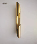 Axyaa Stainless Steel Scroll Gold Wall Lamp for Study, Restaurant, Aisle