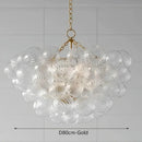Axyaa Nordic Glass Bubble Chandelier LED Ceiling Light