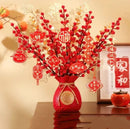Axyaa Fruit Money Bag Vase with Artificial Flowers Bouquet - Home Décor Craft